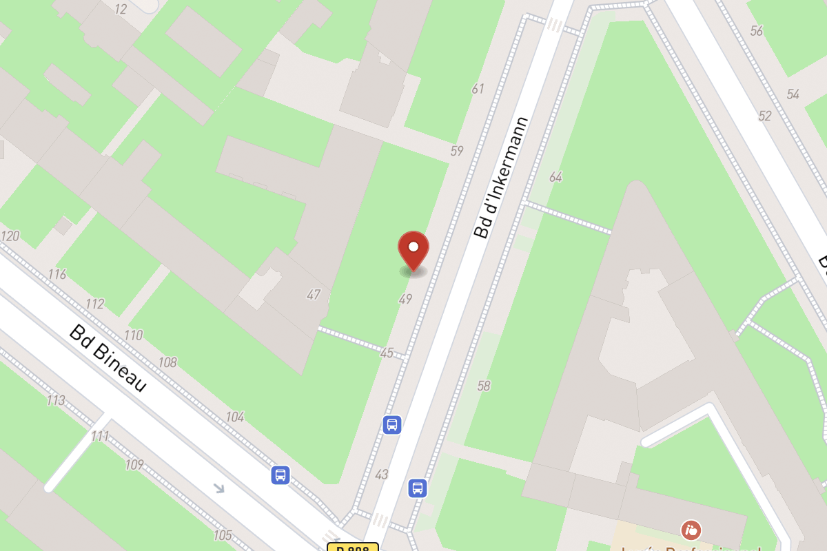 Plan de situation — 51 Boulevard Inkermann