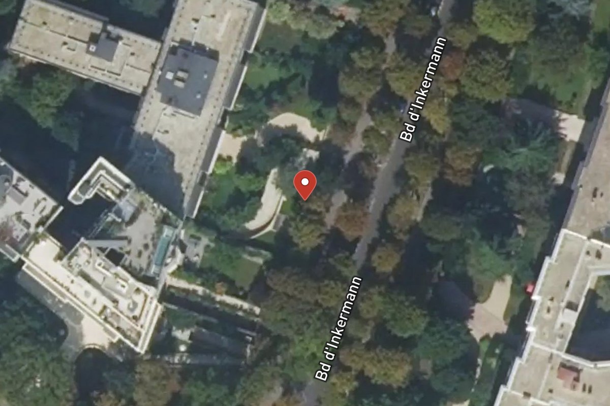 Vue satellite — 51 Boulevard Inkermann