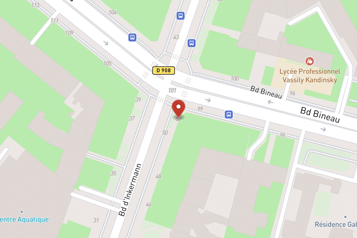 Plan de situation — 52 Boulevard Inkermann