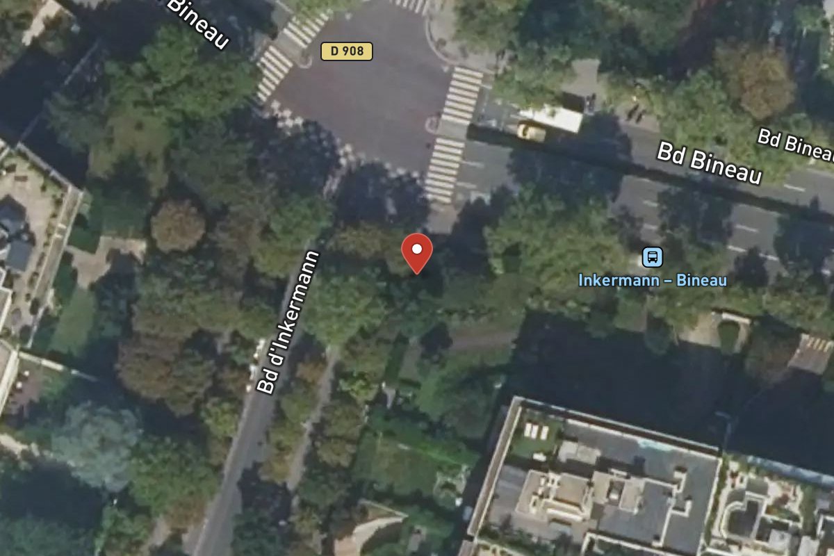 Vue satellite — 52 Boulevard Inkermann