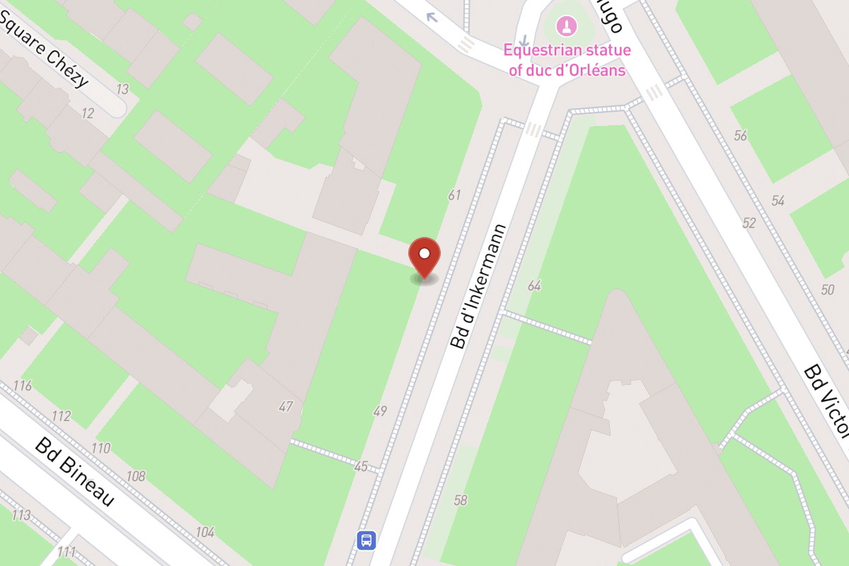 Plan de situation — 57 Boulevard Inkermann