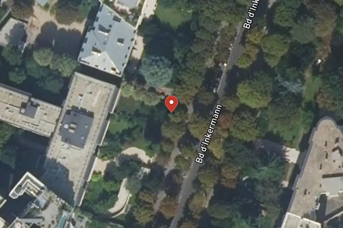 Vue satellite — 57 Boulevard Inkermann