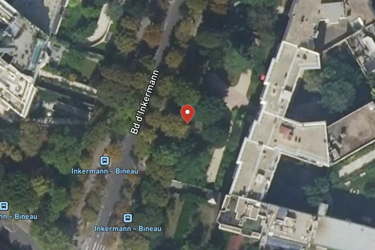 Vue satellite — 58 Boulevard Inkermann