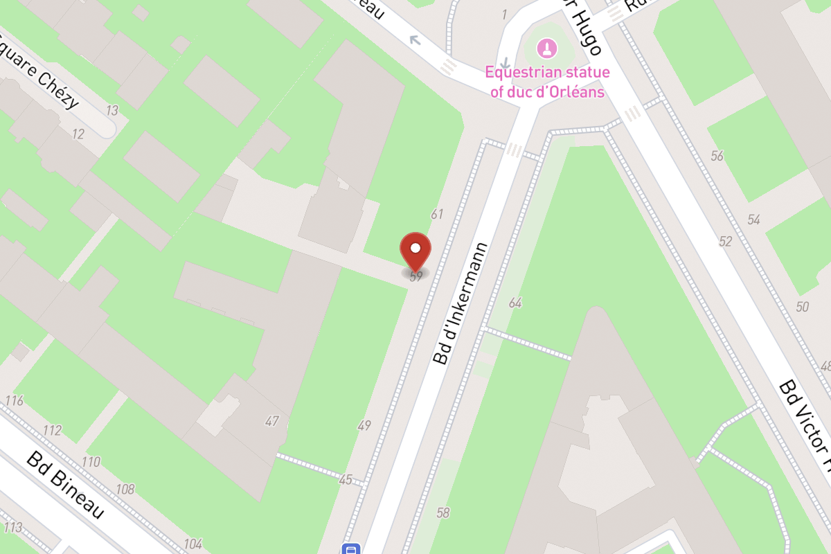 Plan de situation — 59 Boulevard Inkermann