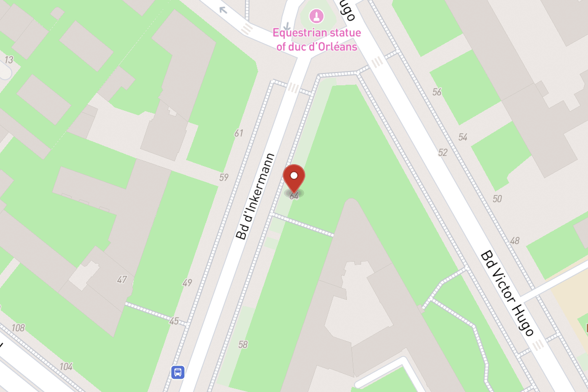 Plan de situation — 64 Boulevard Inkermann