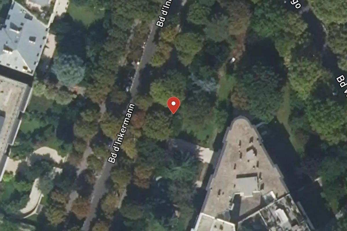 Vue satellite — 64 Boulevard Inkermann