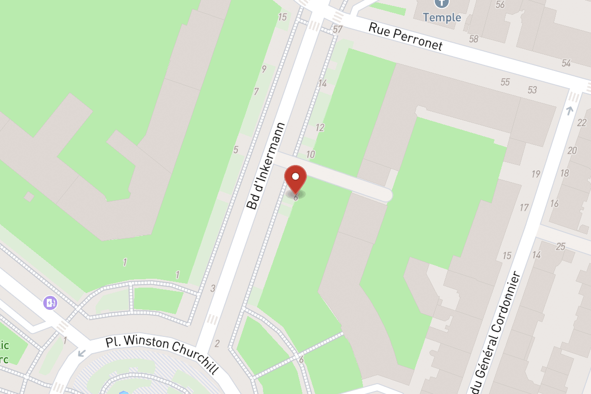 Plan de situation — 6 Boulevard Inkermann