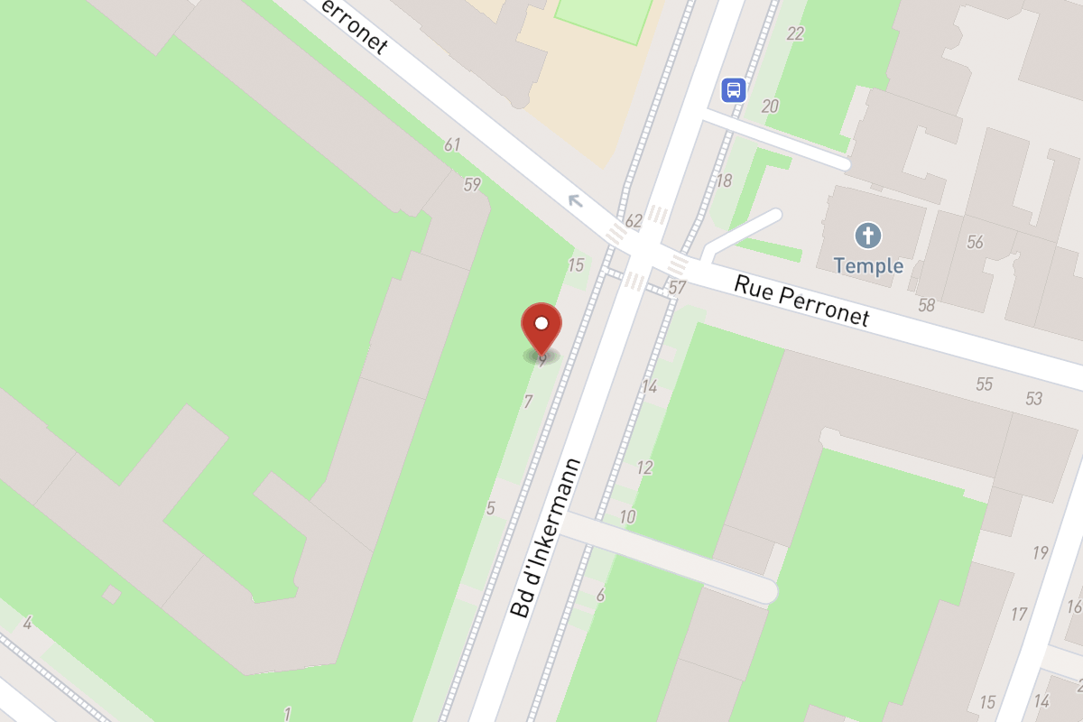 Plan de situation — 9 Boulevard Inkermann