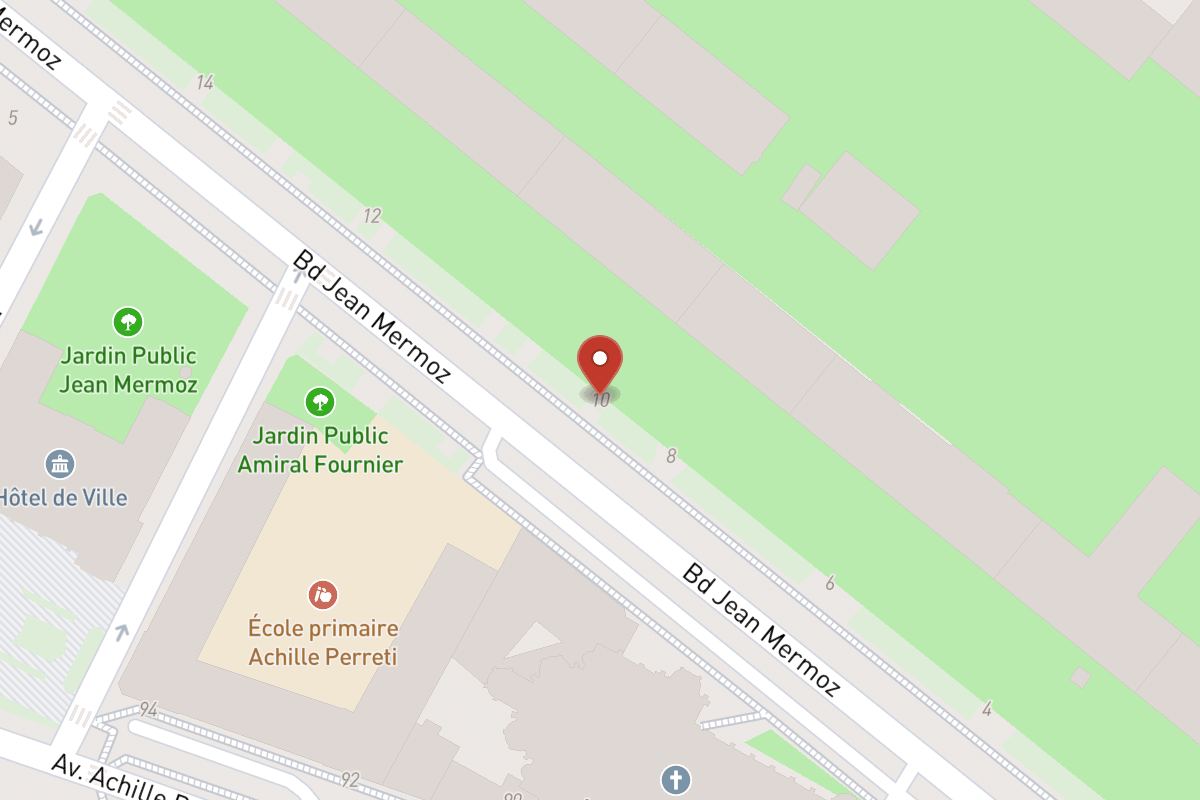 Plan de situation — 10 Boulevard Jean Mermoz
