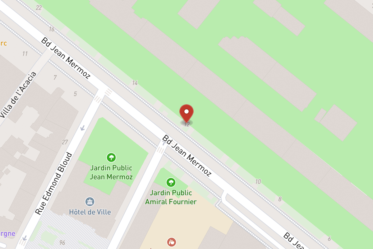 Plan de situation — 12 Boulevard Jean Mermoz