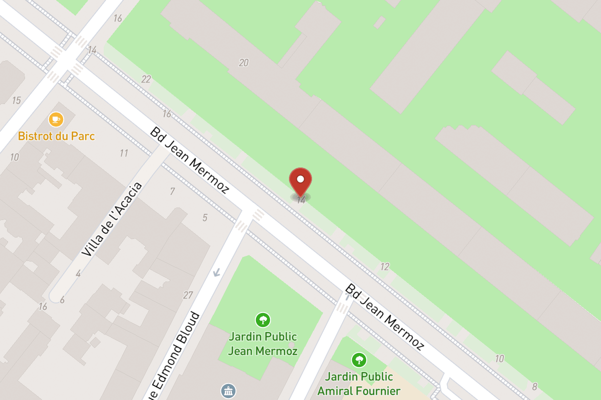 Plan de situation — 14 Boulevard Jean Mermoz