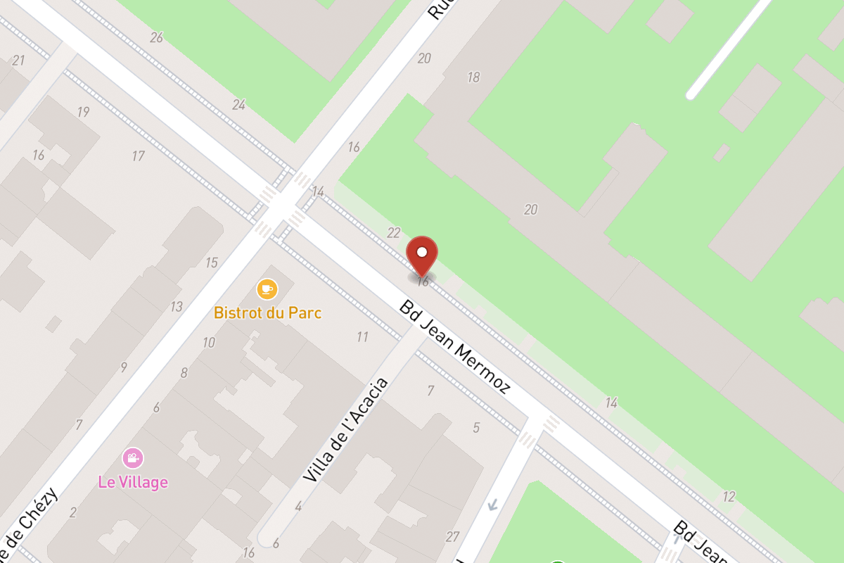 Plan de situation — 16 Boulevard Jean Mermoz