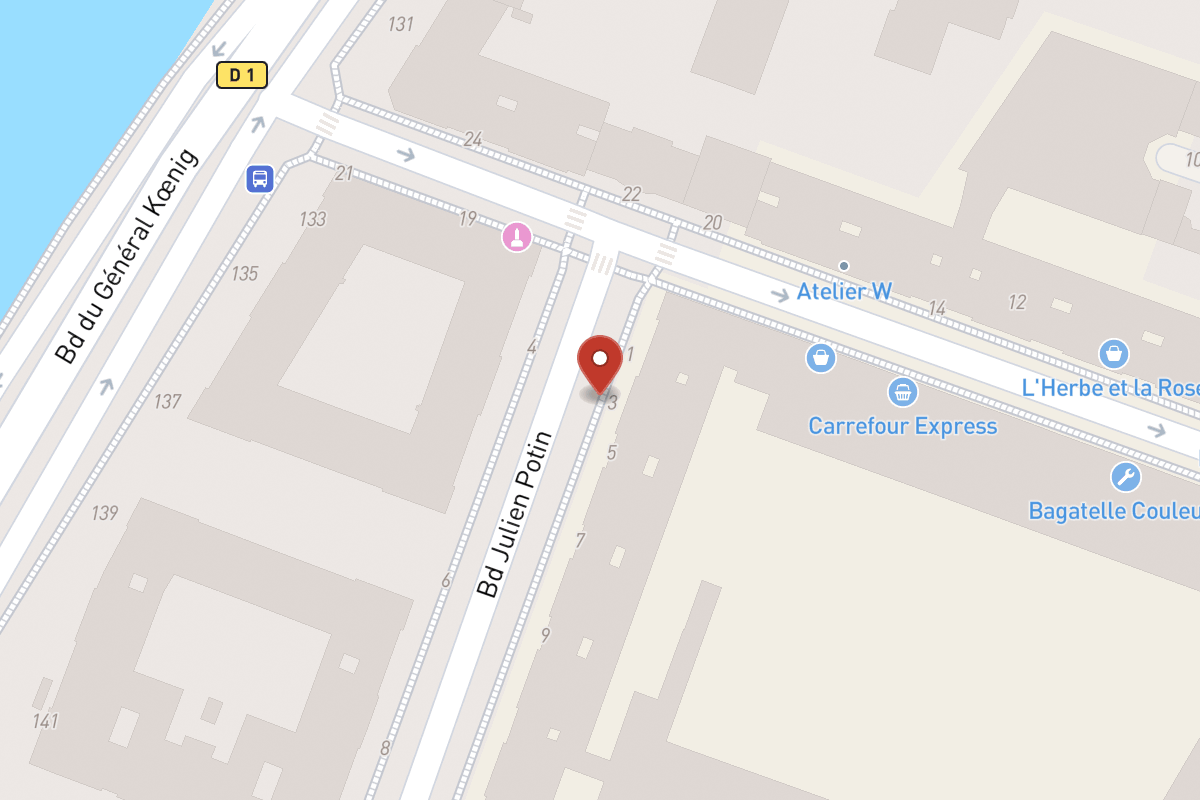 Plan de situation — 3 Boulevard Julien Potin