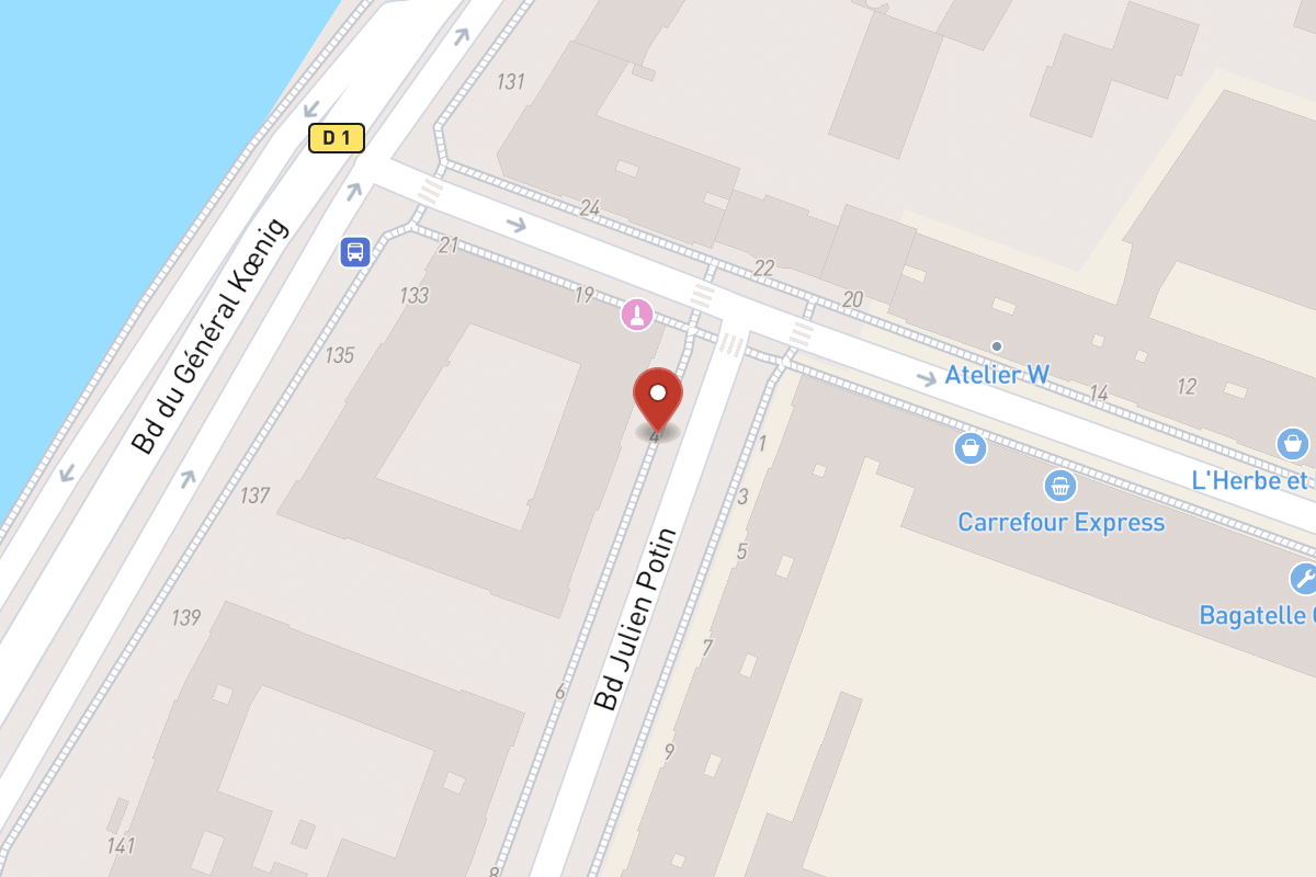 Plan de situation — 4 Boulevard Julien Potin