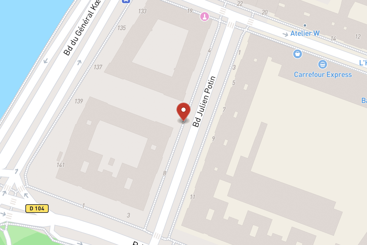 Plan de situation — 6 Boulevard Julien Potin