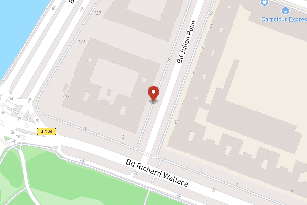 Plan de situation — 8 Boulevard Julien Potin