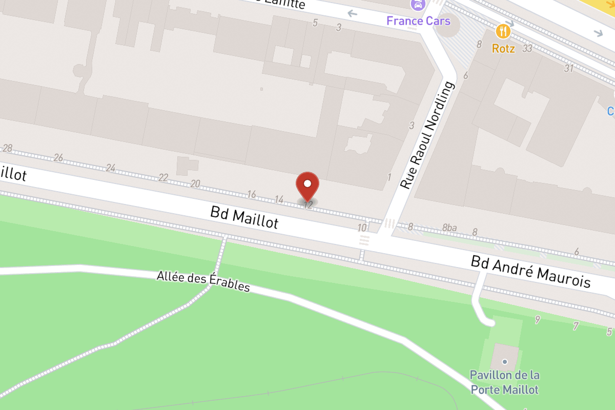 Plan de situation — 12 Boulevard Maillot