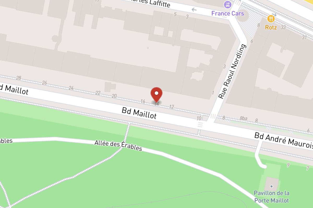 Plan de situation — 14 Boulevard Maillot