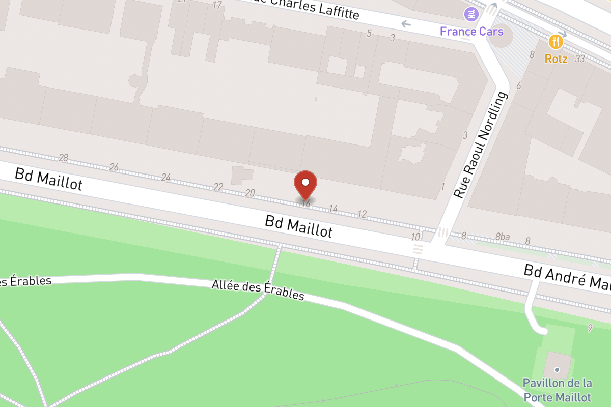 Plan de situation — 16 Boulevard Maillot