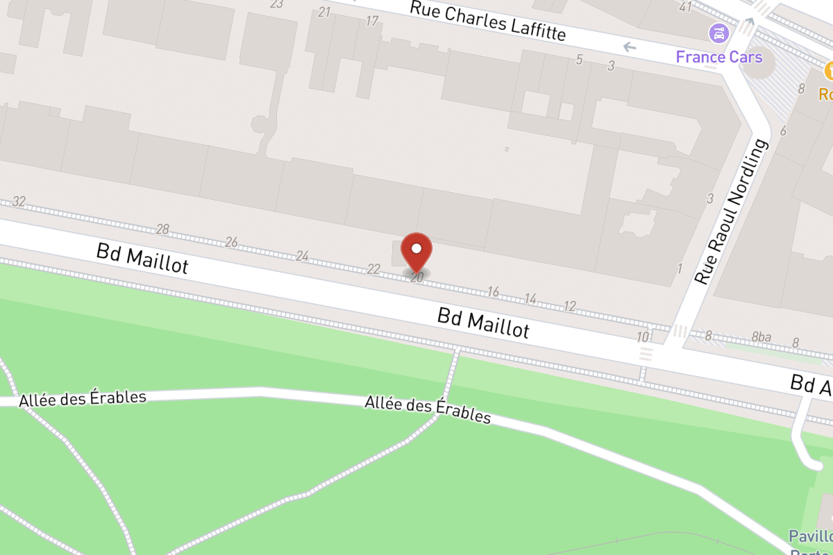 Plan de situation — 20 Boulevard Maillot