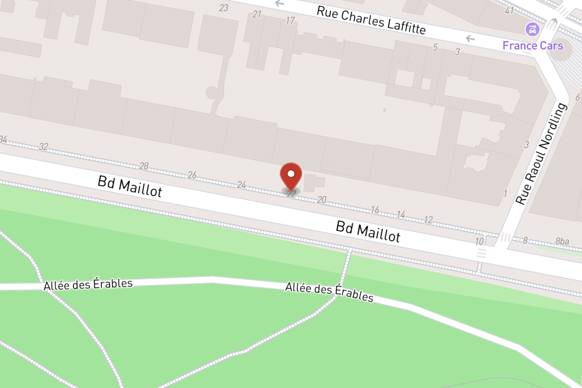Plan de situation — 22 Boulevard Maillot