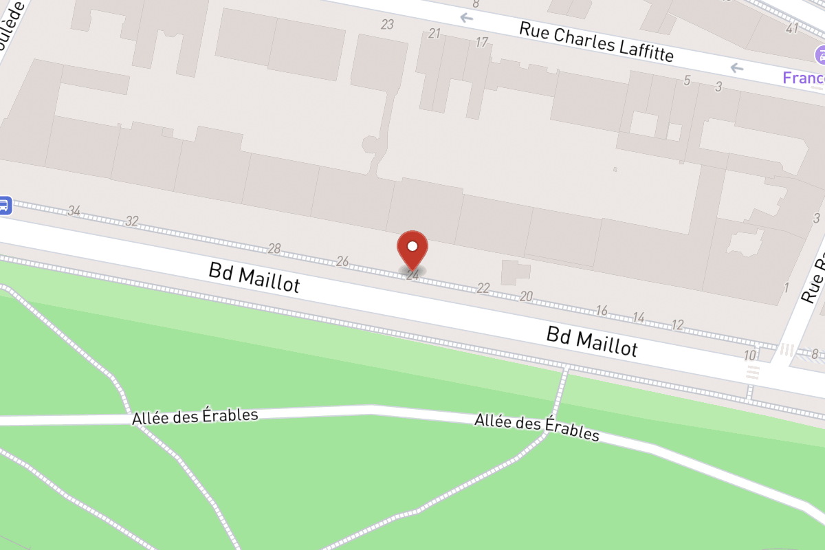 Plan de situation — 24 Boulevard Maillot