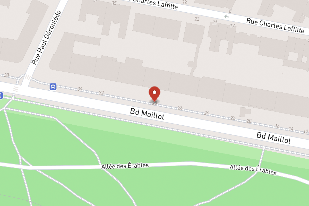 Plan de situation — 28 Boulevard Maillot