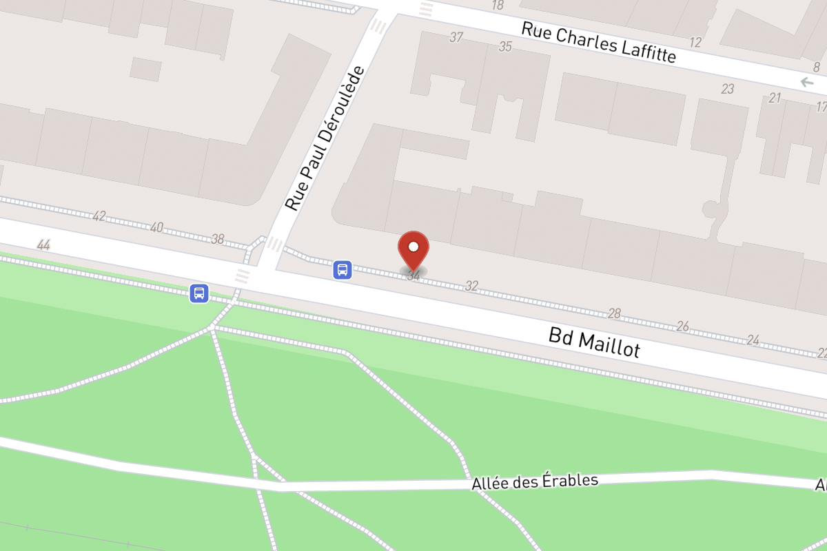 Plan de situation — 34 Boulevard Maillot