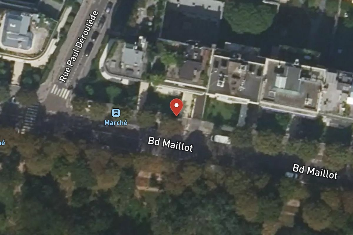 Vue satellite — 34 Boulevard Maillot