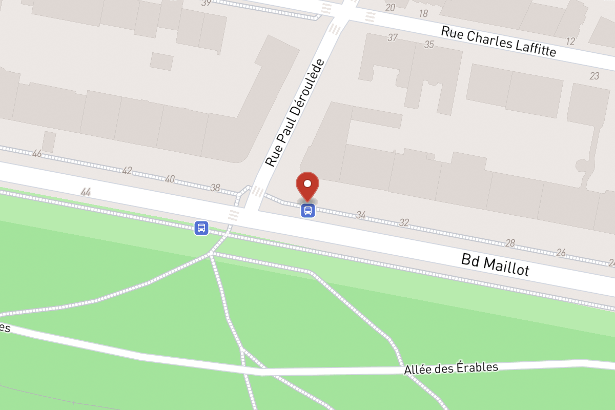 Plan de situation — 36 Boulevard Maillot