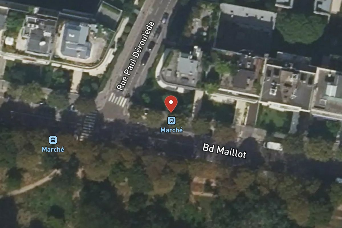 Vue satellite — 36 Boulevard Maillot
