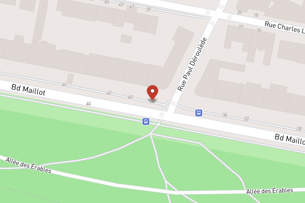Plan de situation — 38 Boulevard Maillot