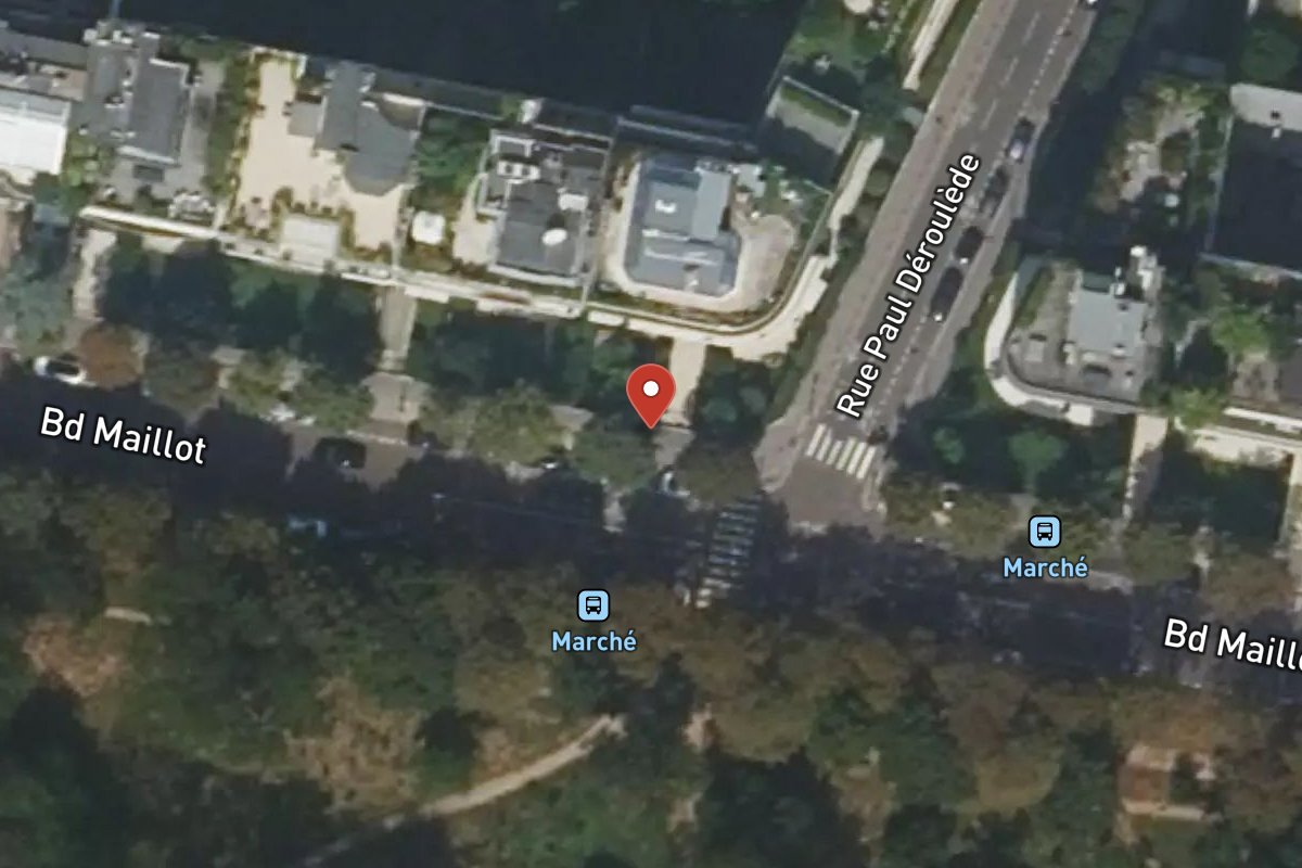 Vue satellite — 38 Boulevard Maillot