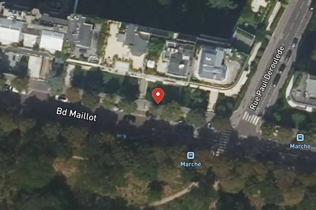 Vue satellite — 40 Boulevard Maillot