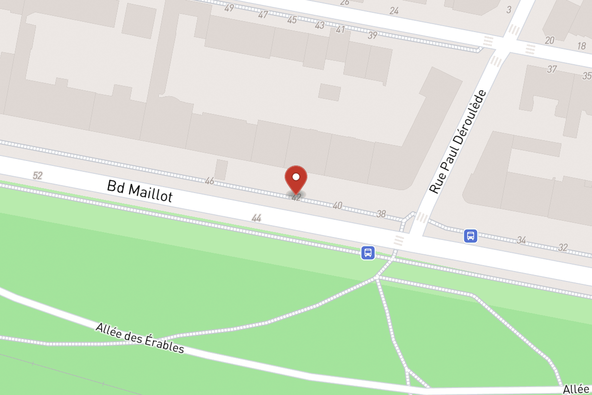Plan de situation — 42 Boulevard Maillot