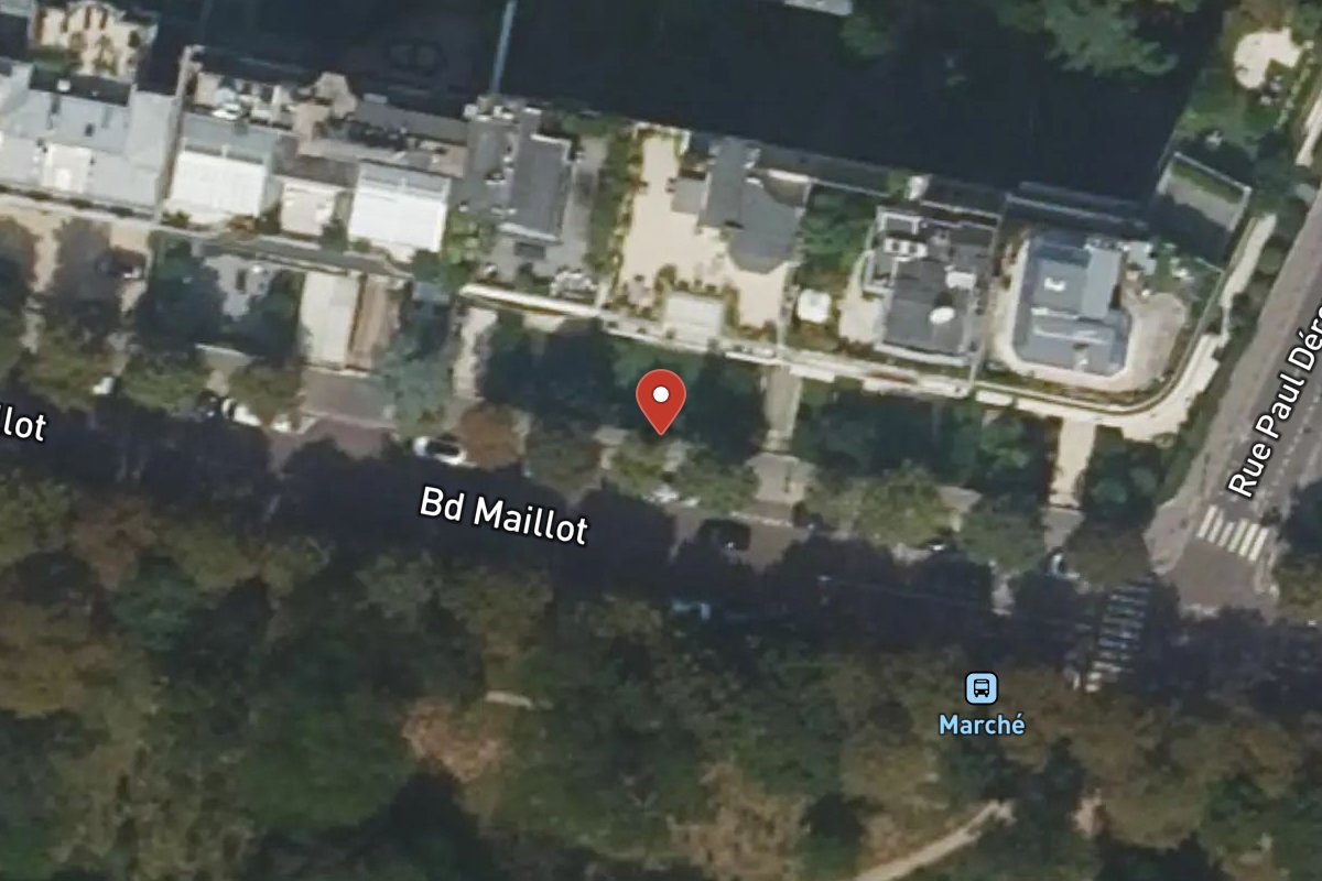 Vue satellite — 42 Boulevard Maillot