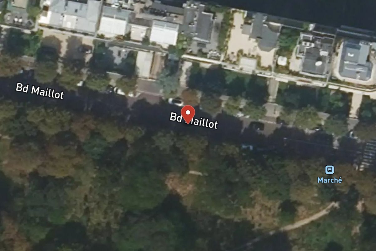 Vue satellite — 44 Boulevard Maillot