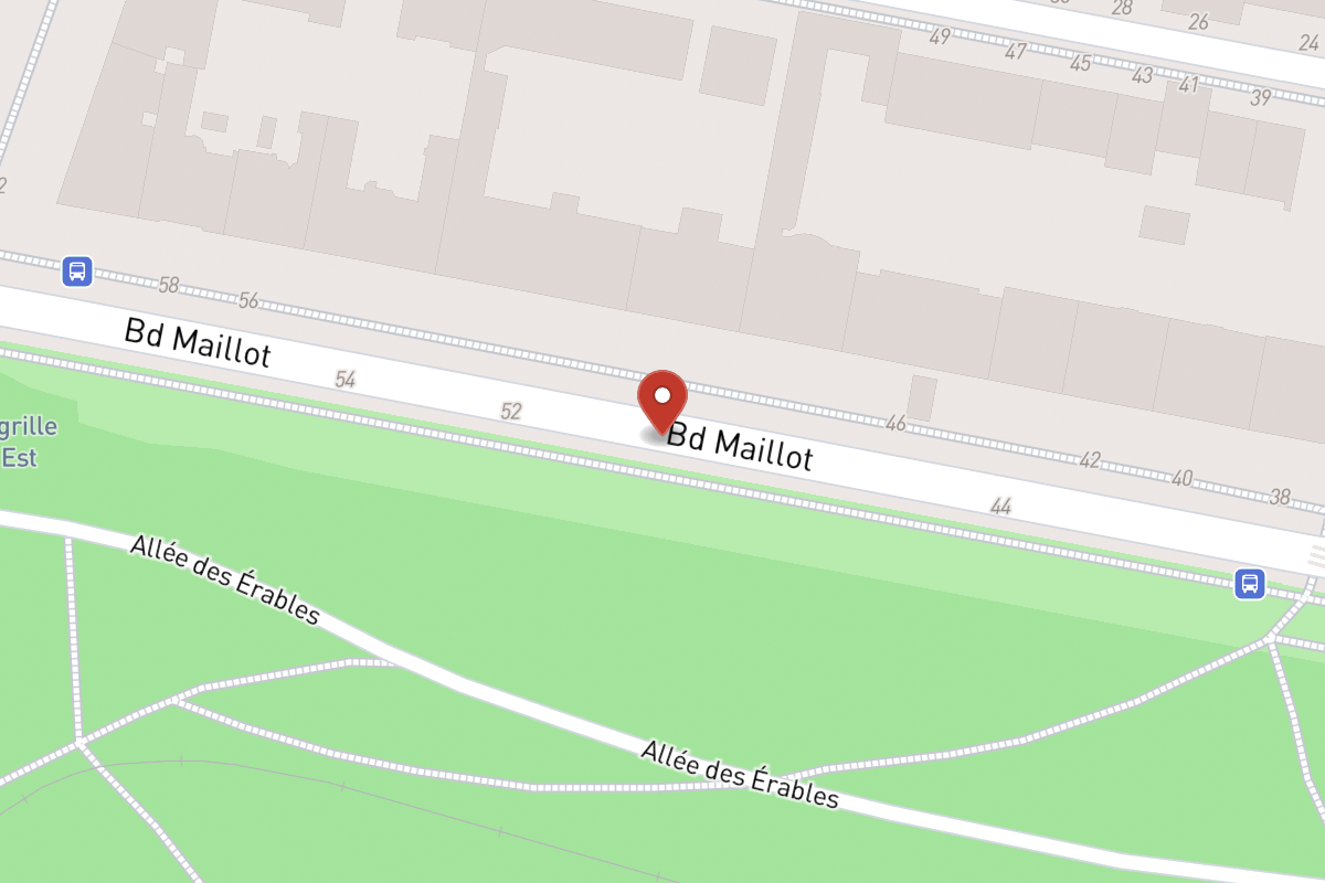 Plan de situation — 50 Boulevard Maillot