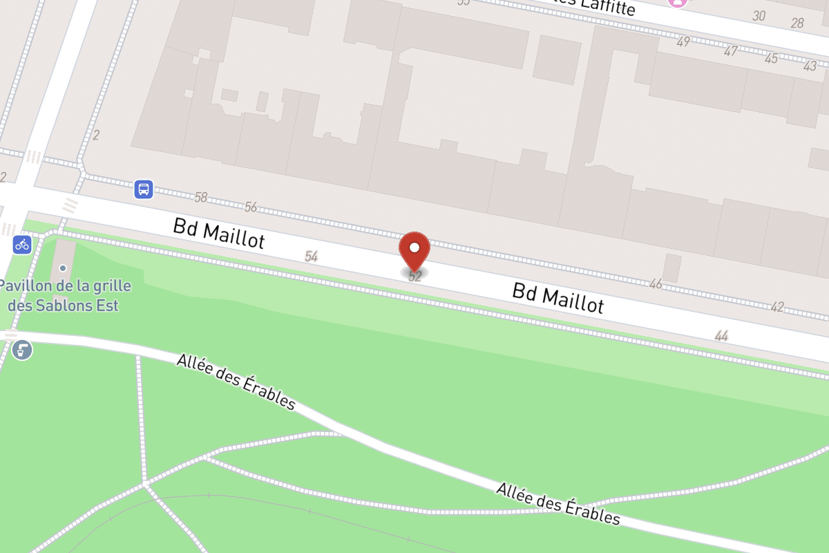 Plan de situation — 52 Boulevard Maillot