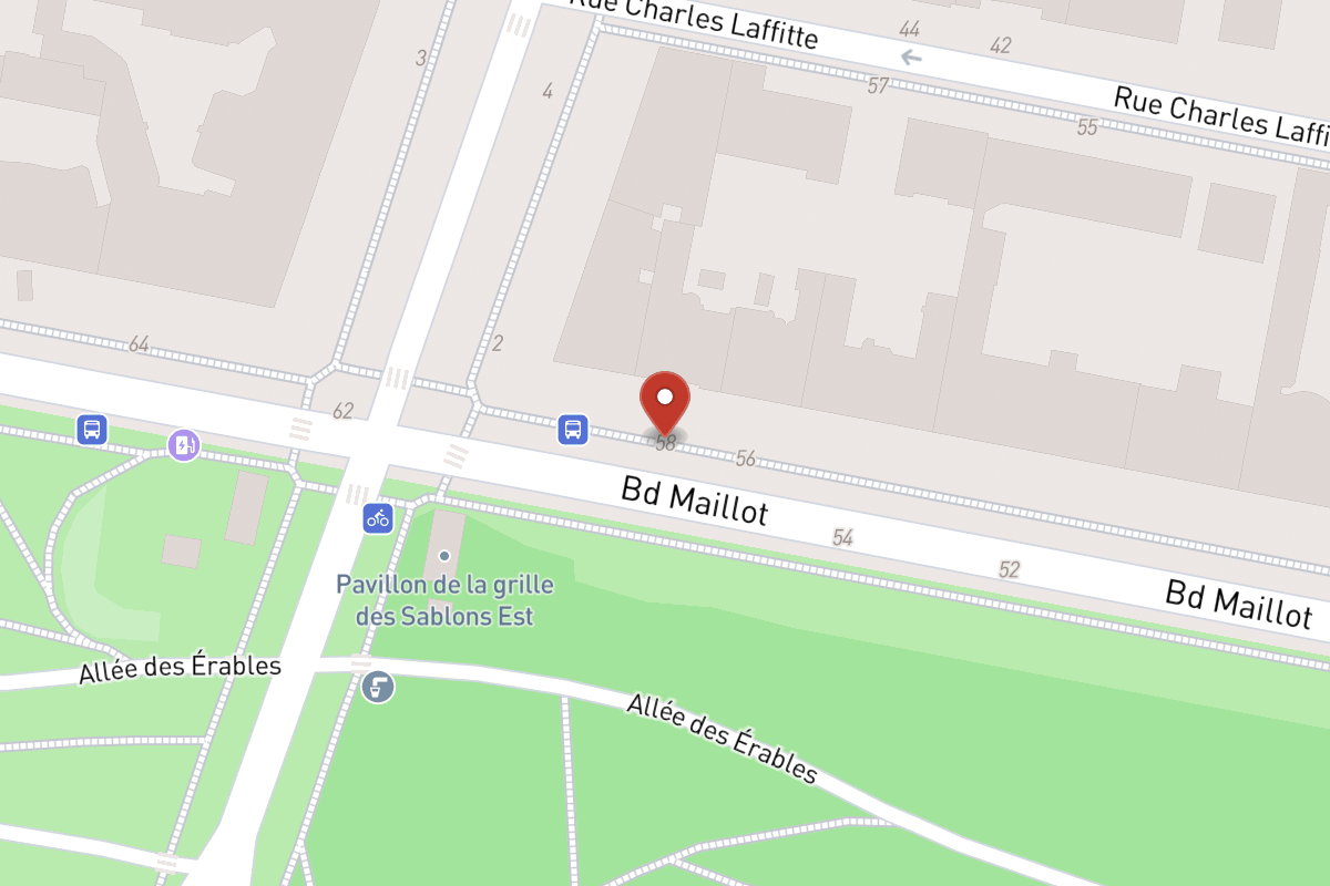 Plan de situation — 58 Boulevard Maillot