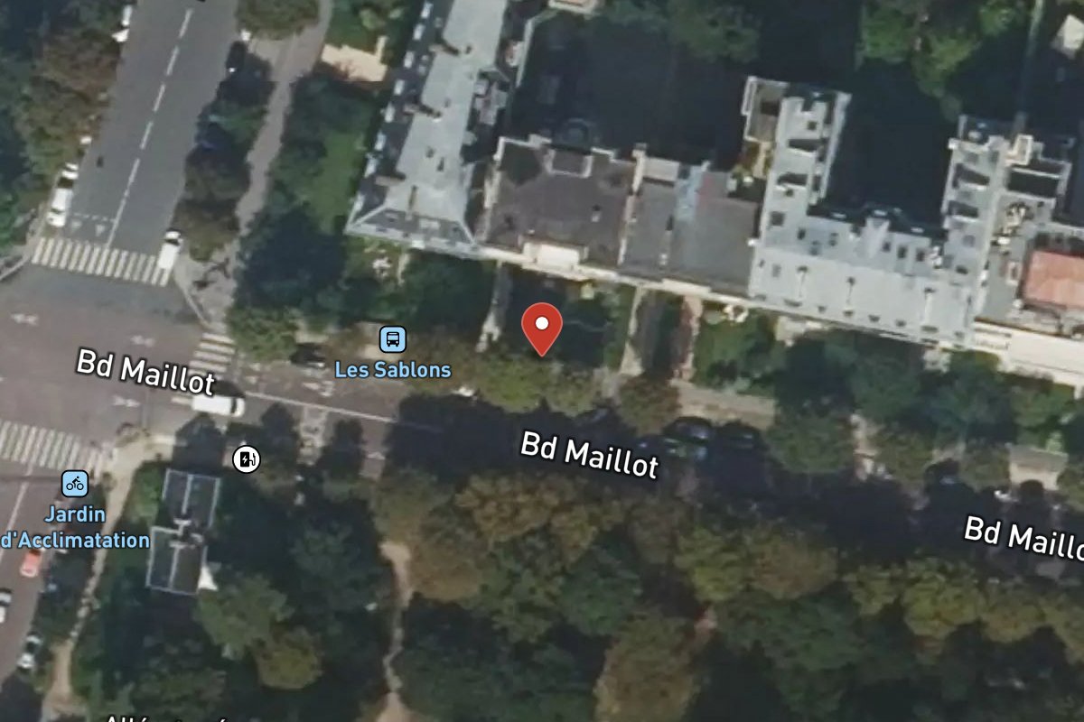 Vue satellite — 58 Boulevard Maillot