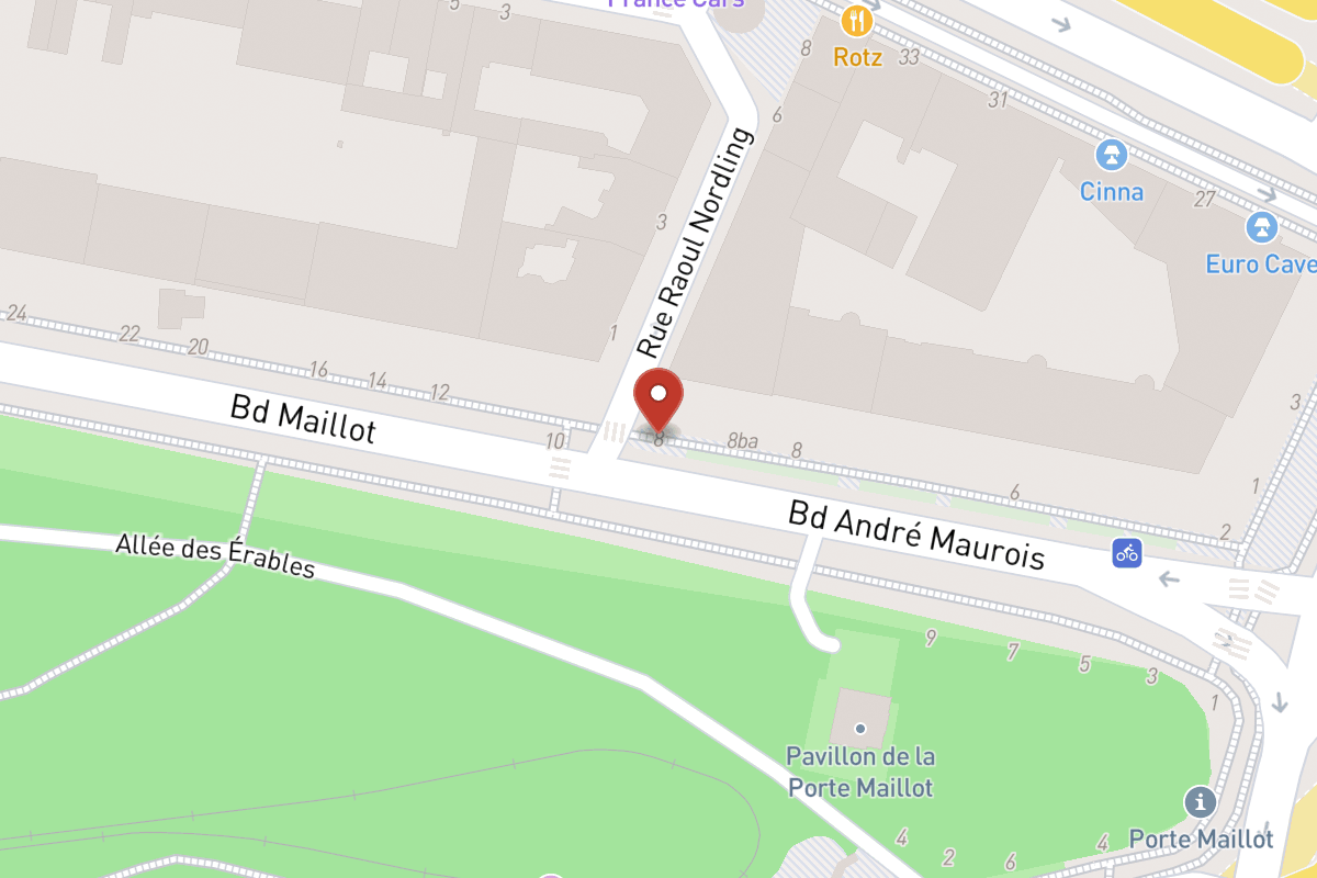 Plan de situation — 8BIS Boulevard Maillot