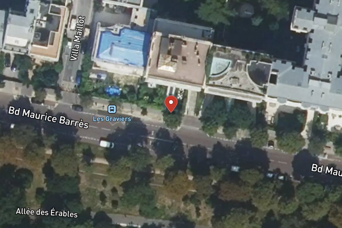 Vue satellite — 100 Boulevard Maurice Barrès