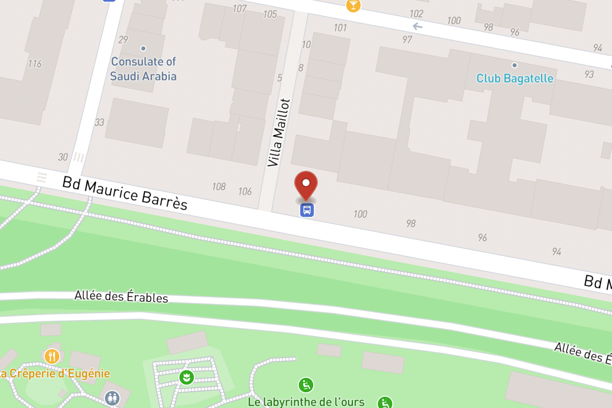 Plan de situation — 102 Boulevard Maurice Barrès