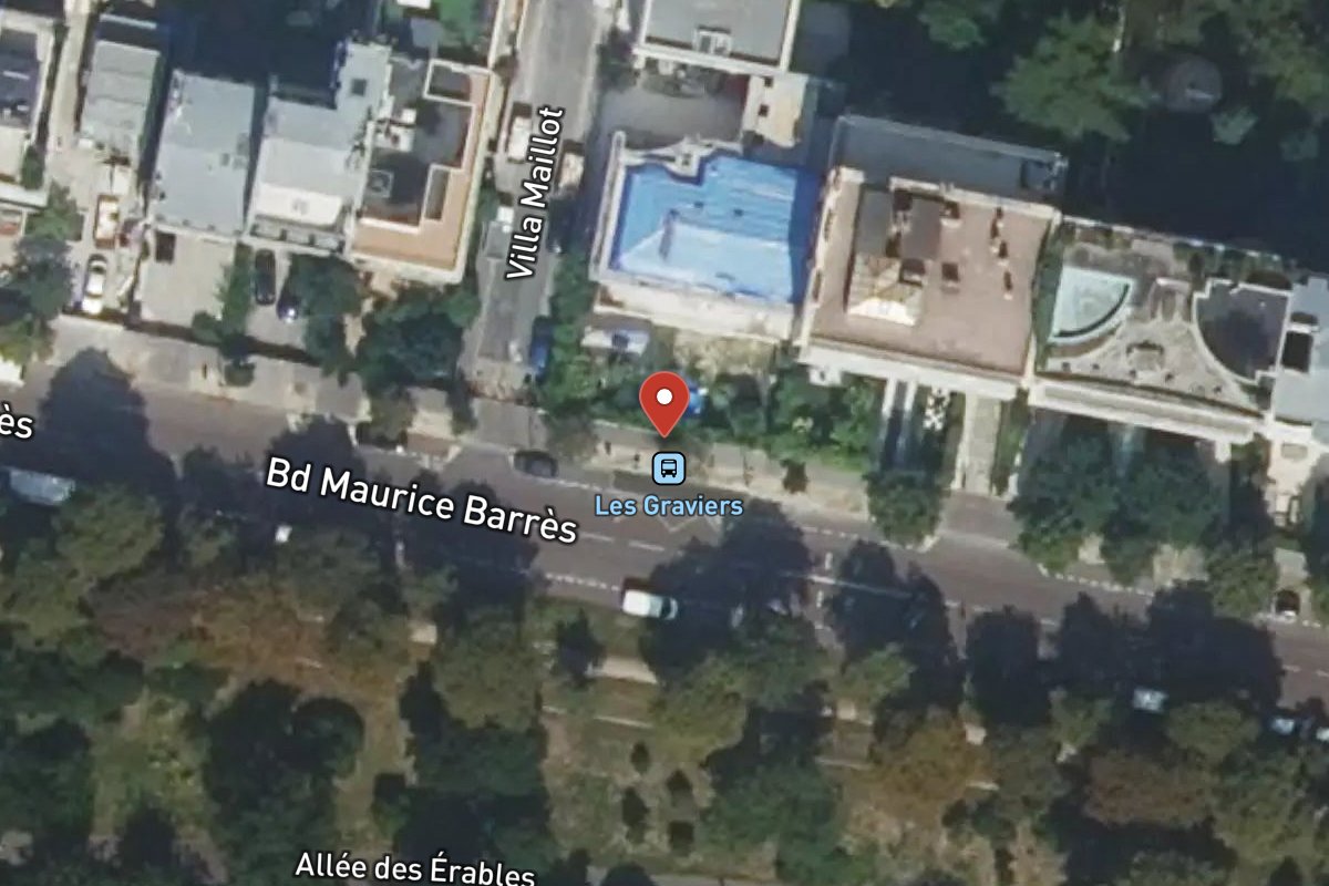 Vue satellite — 102 Boulevard Maurice Barrès