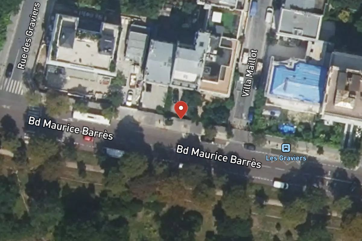 Vue satellite — 108 Boulevard Maurice Barrès