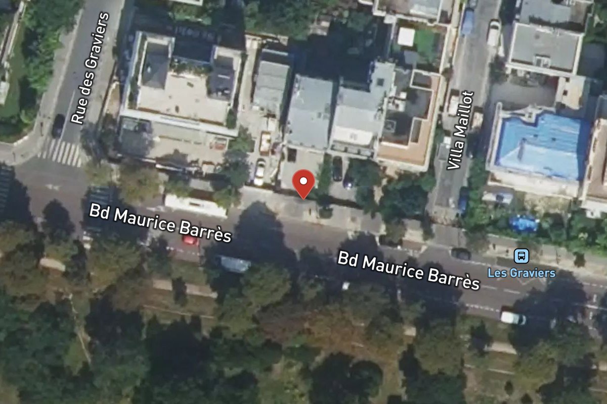 Vue satellite — 110 Boulevard Maurice Barrès