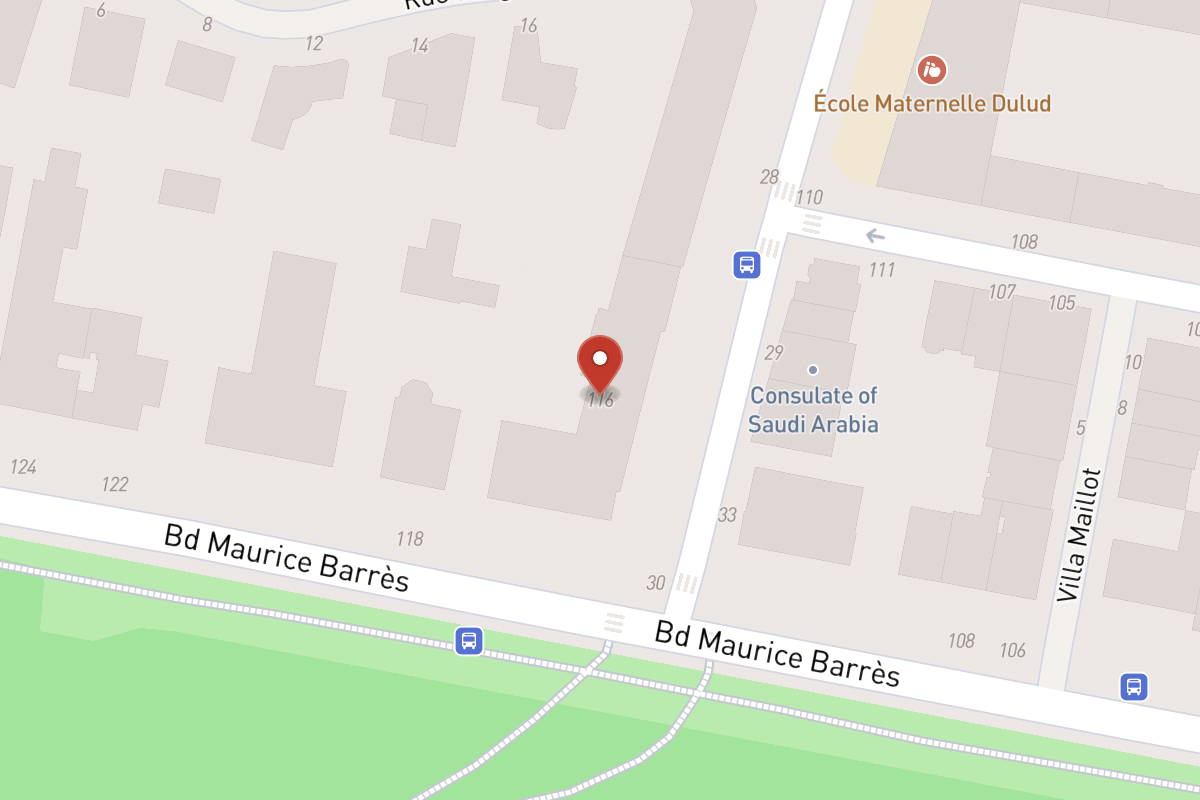 Plan de situation — 116BIS Boulevard Maurice Barrès