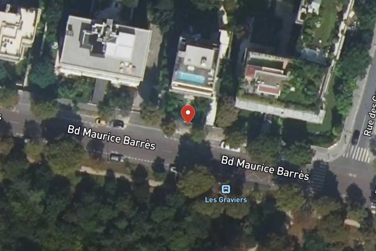 Vue satellite — 118 Boulevard Maurice Barrès