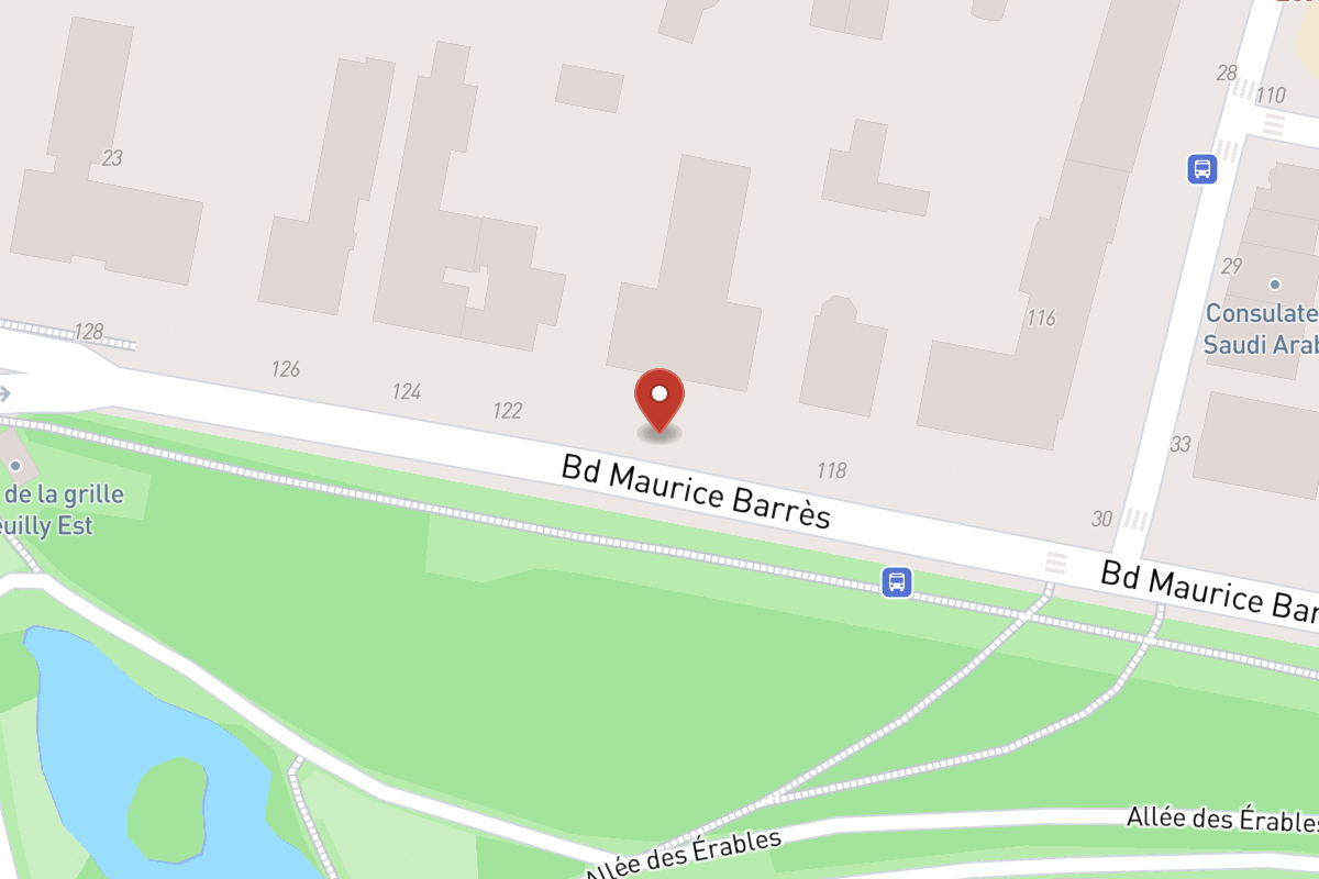 Plan de situation — 120 Boulevard Maurice Barrès